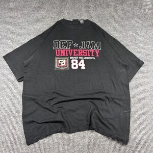 Def Jam Shirt Mens XL University Respect The Architects 84 Black Graphic
